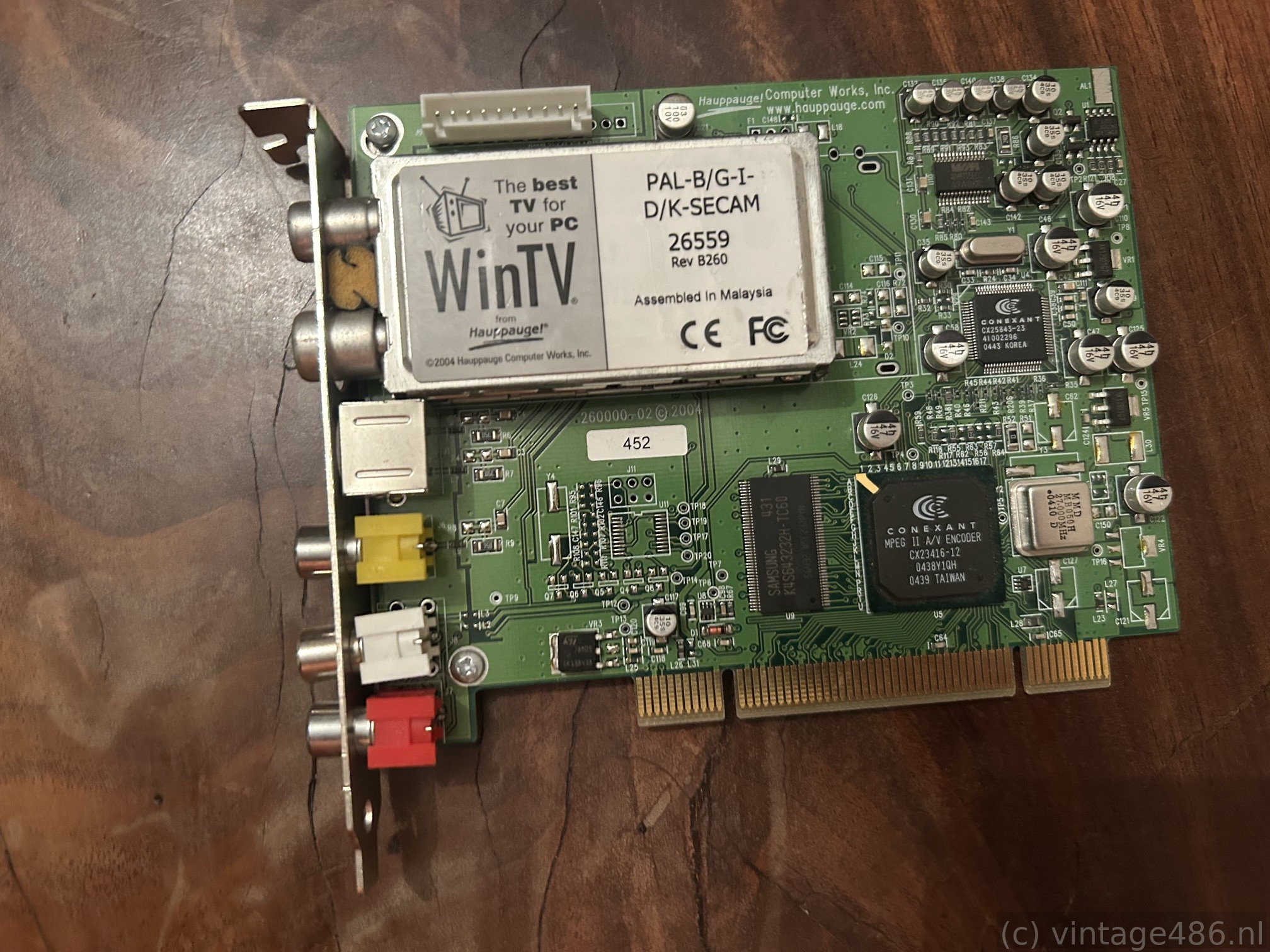Hauppauge WinTV PCI PAL/SECAM